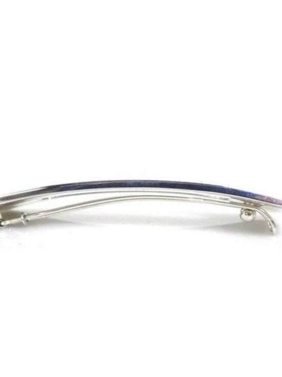 Auth MIUMIU Barrette Hair Clip Hair Accessotry Silver Metal - r10572a main image 5